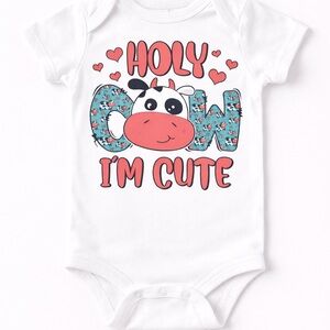 Milk A Holic Baby Onesie | Funny Newborn Outfit Baby Shower Gift 0–24M